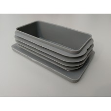 PVC čep 100x60x2,5-4,5mm / siva